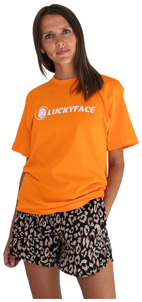 Футболка Luckyface, размер S, оранжевый