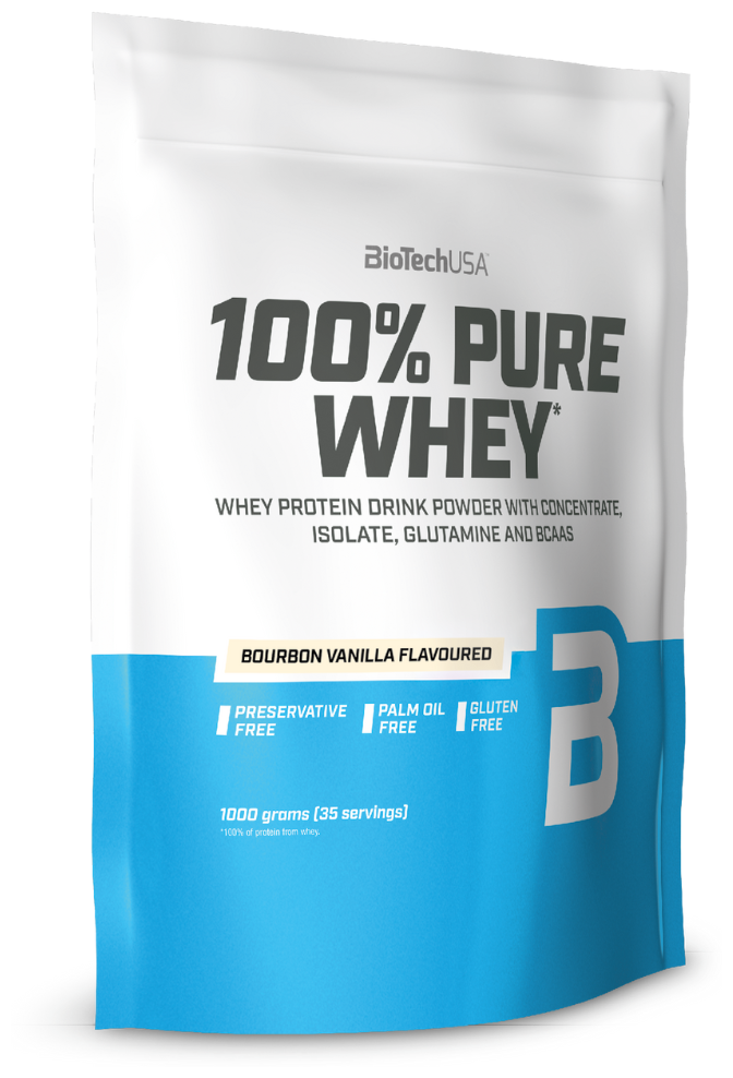 BioTech USA 100% Pure Whey 1000 г (Бурбонская ваниль)