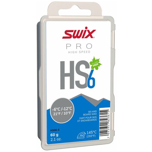 Парафин Swix HS06-6 blue, -6°/-12°, 60g