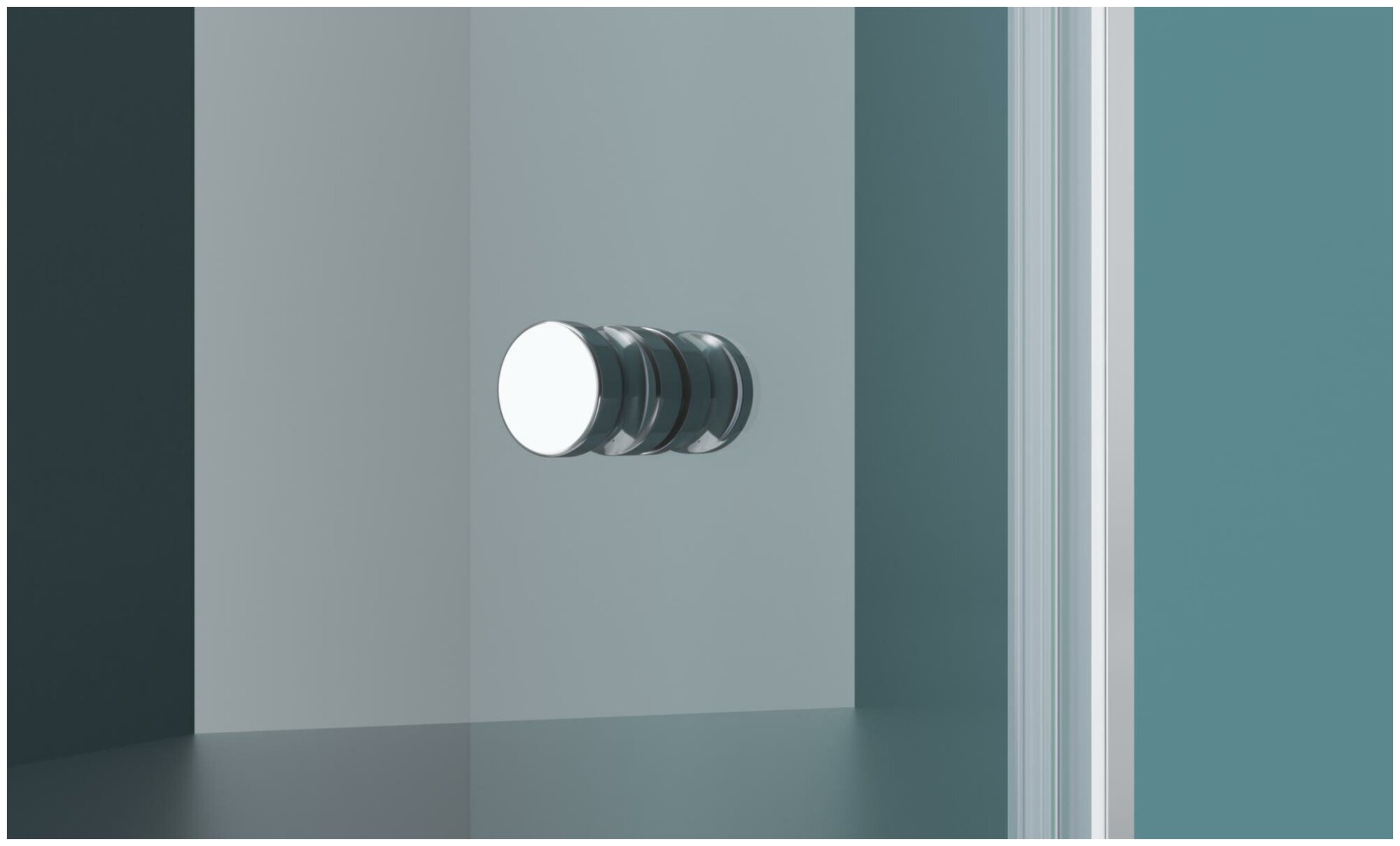 Душевая дверь в нишу BelBagno Etna B-12-60/30-C-Cr - фото №4