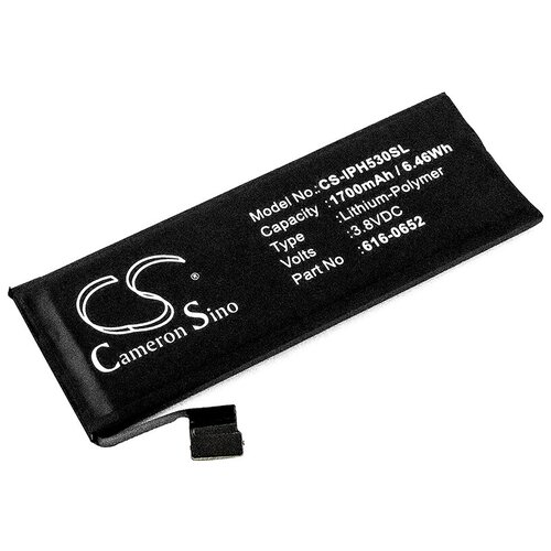 Аккумулятор для смартфона Apple iPhone 5S A69TA006H 616-0652 616-0720 616-0728 3,8V 1700mAh код mb063260