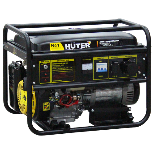 электрогенератор huter dy3000lx электростартер Электрогенератор DY11000LX-3-электростартер (380В) Huter