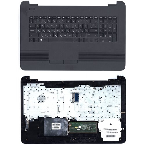 Клавиатура keyboard для ноутбука HP 17-AC черная топ-панель 4249₽