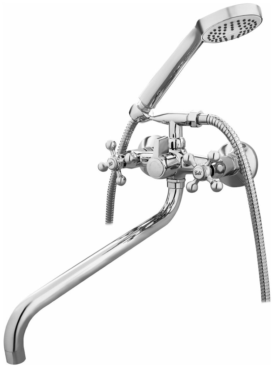 фото Смеситель для ванны / Кран в ваную / кран в душевую / Ekko E26019-2 с длинным изливом