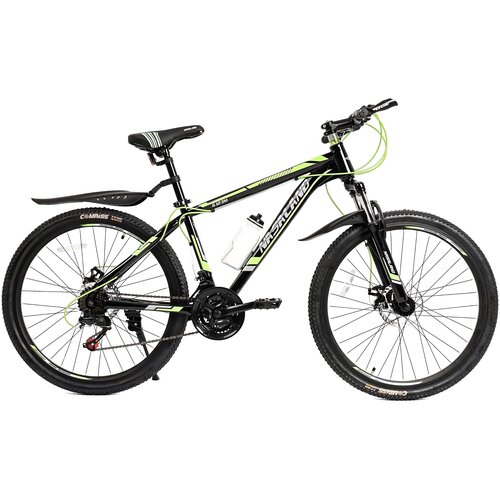 фото Велосипед nasaland велосипед горный 26" черно-зеленый nasaland 6123m рама 16