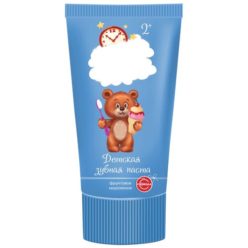 Зубная паста детская фруктовое мороженое 62г с 2лет