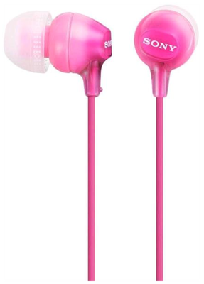 Наушники Sony MDR-EX15AP, mini jack 3.5 mm, розовый