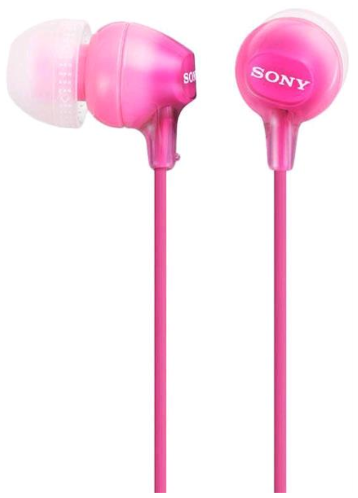 MDR-EX15AP PI наушники Sony с микрофоном, розовые