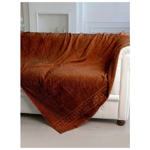 Простыня махровая, шоколадный, 150x200