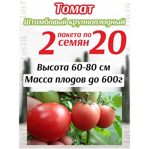 Томат Штамбовый Крупноплодный 2 пакета по 20шт семян томат турбореактивный 2 пакета по 20шт семян