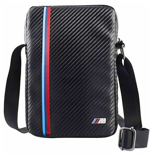 Сумка BMW M-Collection Carbon Tricolor для планшета до 8 дюймов, черная