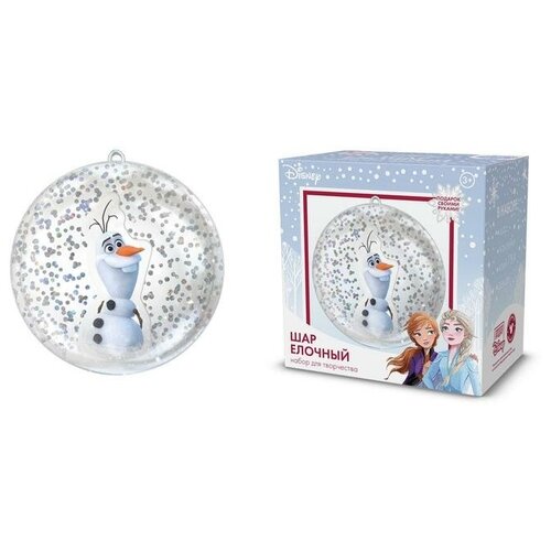 Новогодний шар для декорирования Disney Елочный, Олаф, Холодное сердце елочный шар серый sypmpb 1121150 8 см