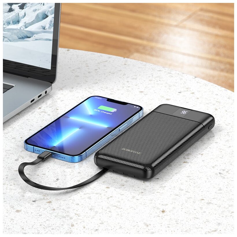 Внешний аккумулятор Borofone Power Bank BJ20 10000mAh Black 6974443382716