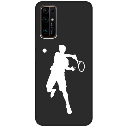 Матовый чехол Tennis W для Honor 30 / Хонор 30 с 3D эффектом черный матовый чехол hockey w для honor 30 хонор 30 с 3d эффектом черный