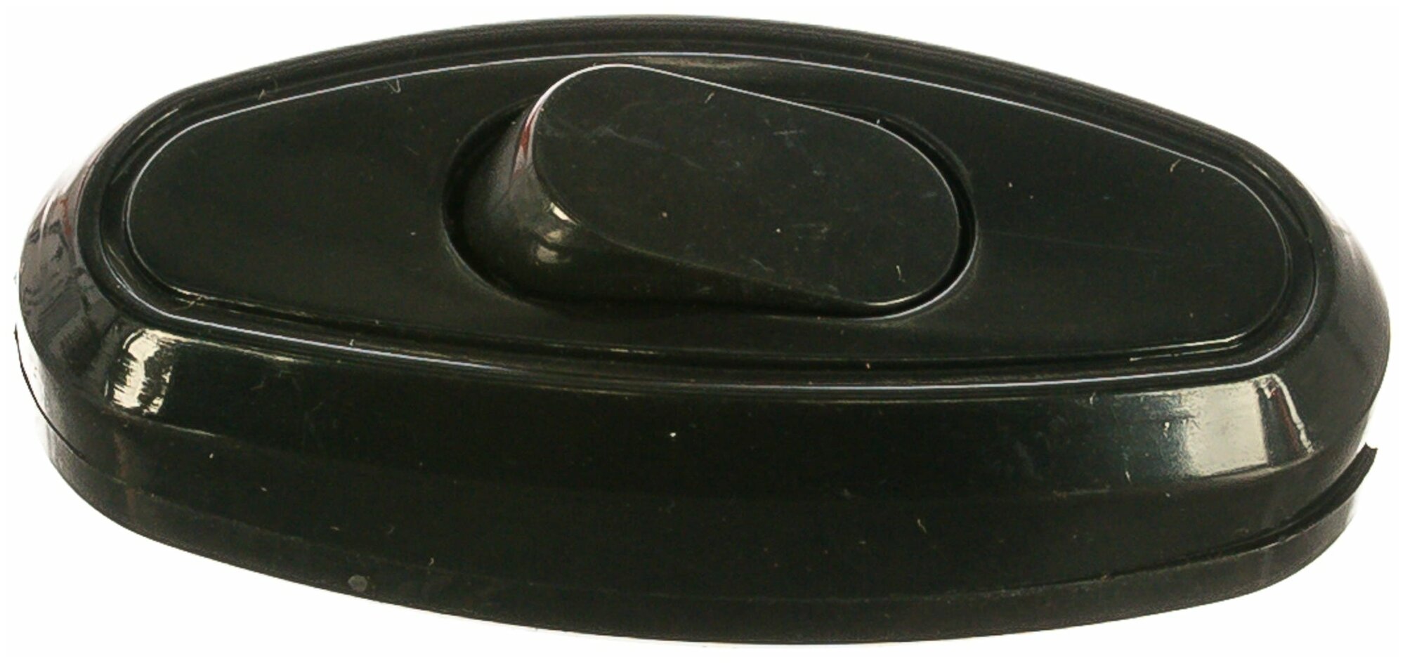 Переключатель на шнур 6А 250В (еврослот) черный | код. А0106 | Универсал ( упак.9шт.)