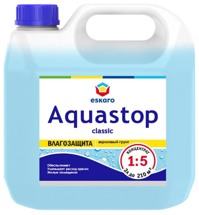 Грунт-влагоизолятор Aquastop Classiс 3л концентрат 1:5