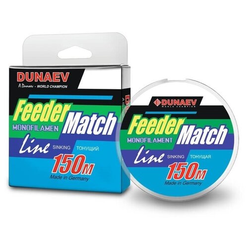 фото Леска тонущая dunaev feeder-match sinking black 0.18мм (3,4 кг) 150м