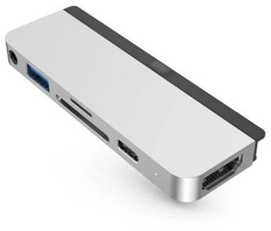 USB-хаб HyperDrive 6-in-1 USB-C Hub для iPad Pro / iPad Air / iPad mini серебристый (HD319B-SILVER)