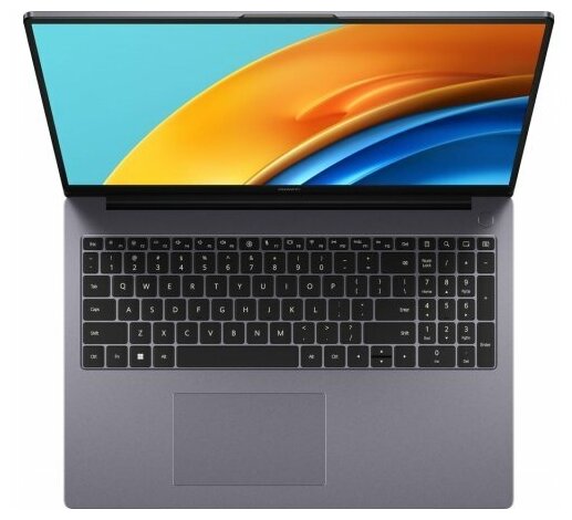 Ноутбук Huawei MateBook D 16 16 IPS Intel Core i5 12500H 33ГГц 16ГБ 512ГБ SSD Intel Iris Xe graphics Windows 11 Home 53013JHP серый