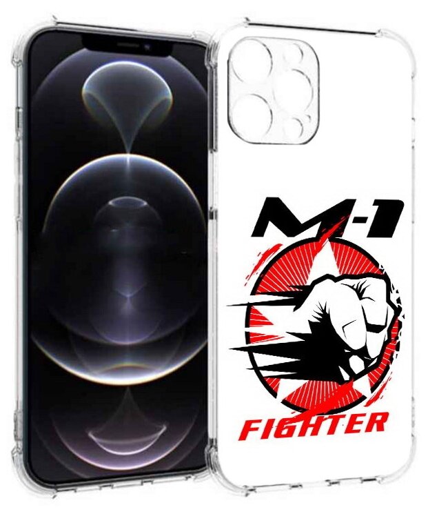 Чехол задняя-панель-накладка-бампер MyPads единоборства М-1 для iPhone 12 Pro Max (6.7) противоударный