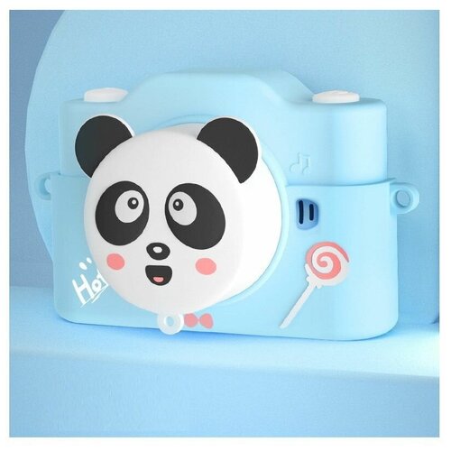Портативная цифровая детская фотокамера TEKCAM T200 панда голубой 134100₽