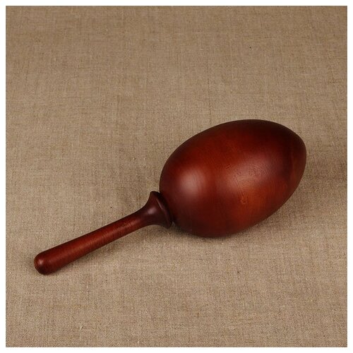 MS-T2-PG-02 Погремушка большая, тонировка, Мастерская Сереброва 1pc baby natural wooden rattle double head flat rattle beech wooden ring