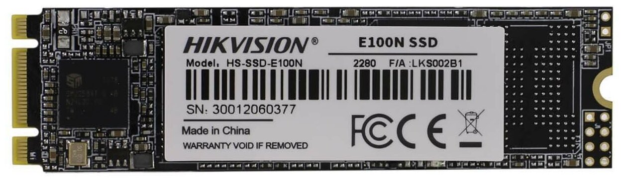 Твердотельный накопитель SSD M2 1 Tb Hikvision HS-SSD-E100N1024G Read 1800Mbs Write 2100Mbs 3D NAND TLC