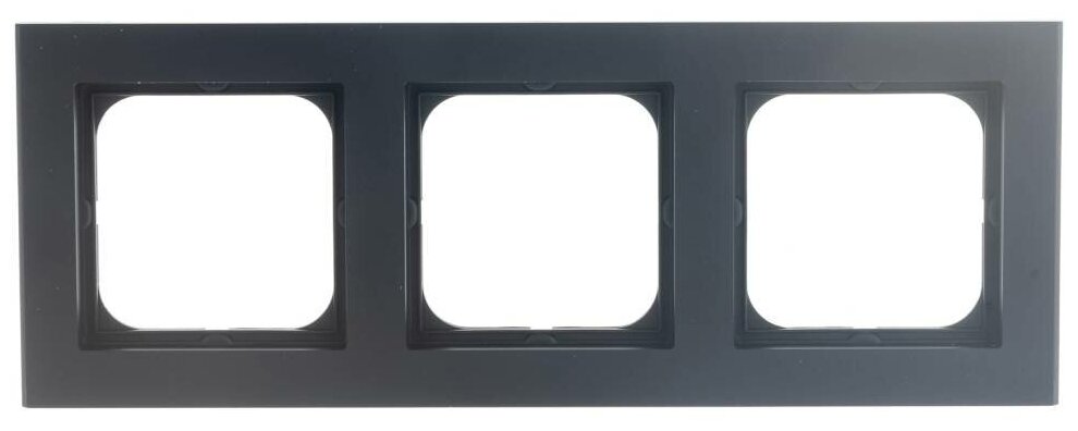 Sonata Черный металлик Рамка 3-ая, OSPEL R3R33 (1 шт.) - фотография № 1
