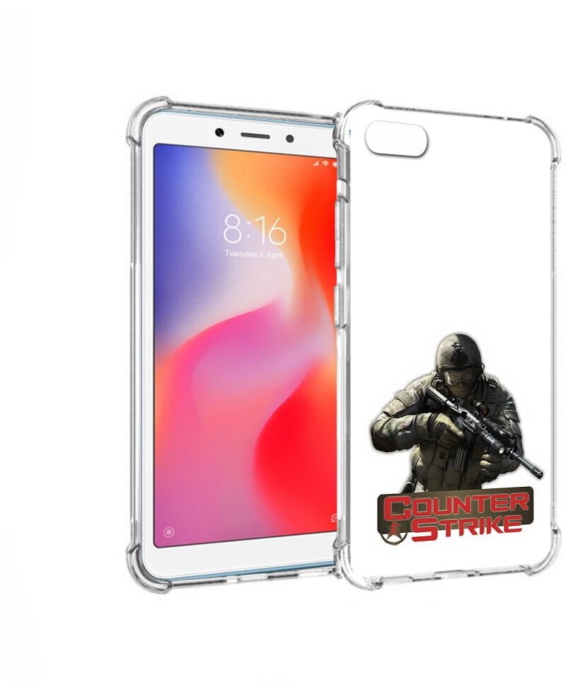 Чехол задняя-панель-накладка-бампер MyPads Контра для Xiaomi Redmi 6A противоударный