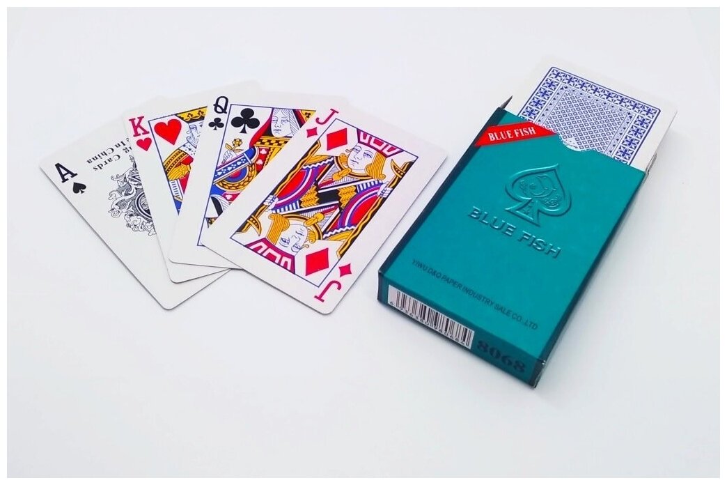 Карты игральные пластиковые 54шт Покер, карты пластиковые игральные для покера 54л, классические игральные карты