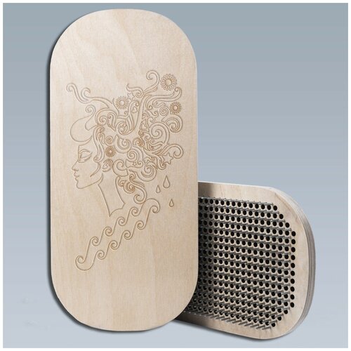 фото Доска с гвоздями садху для йоги / овал / знаки зодиака водолей - 1587 чакра