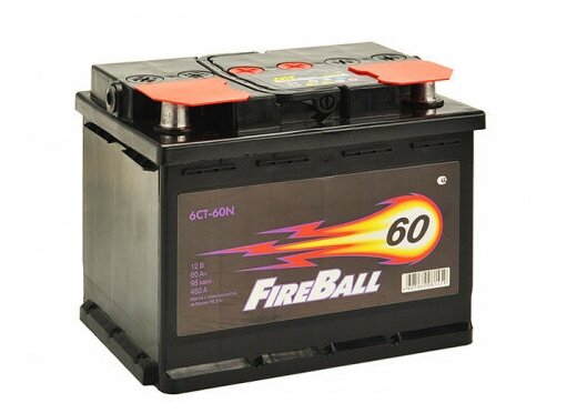 Автомобильный аккумулятор FireBall 6СТ-60NR 242х175х190