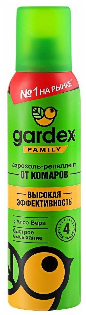 Средство репеллентное от комаров Gardex Family 150 мл - фотография № 1