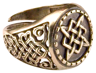 Славянский оберег, кольцо Мастерская Алешиных, размер 19