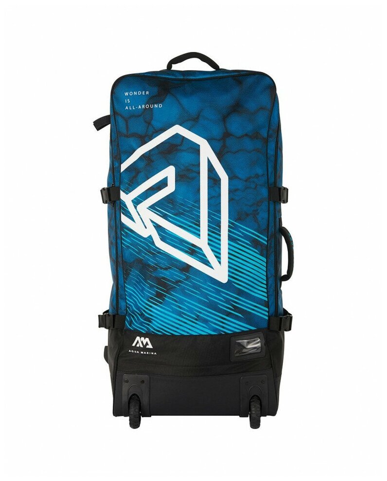 Сумка-рюкзак на колесах Aqua Marina Premium Luggage Bag 90L (Синий) - фотография № 4