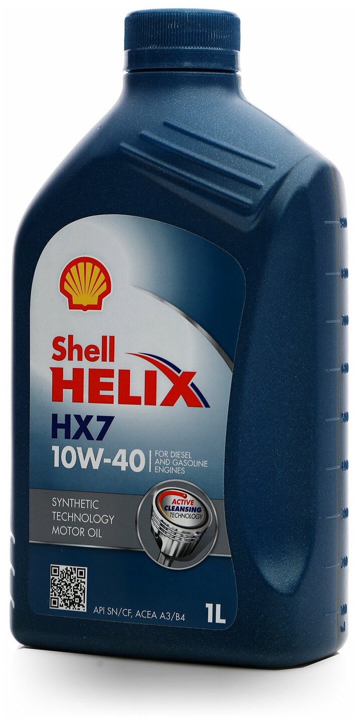 Shell Масло Моторное Полусинтетическое 1л - Helix Hx7 10w40 Sn/Cf, A3/B3/B4, Mb 229.3, Vw 502.00/505.00, Rn 0700, 0710