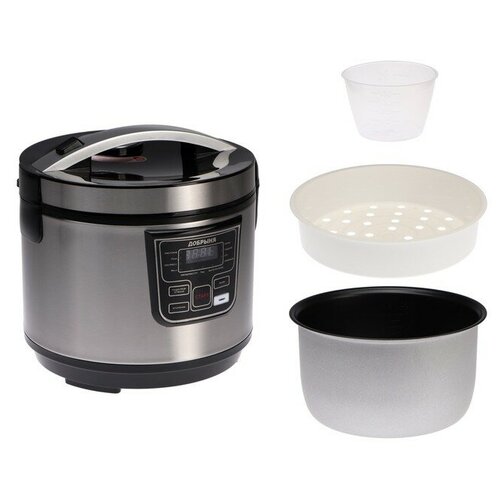 Мультиварка Добрыня DO-1020 1000 Вт 4 л 11 программ антипригарное покрытие серая 553500₽