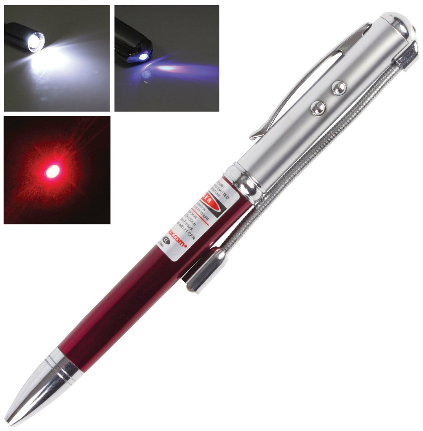Указка лазерная радиус 200 м красный луч LED-фонарь стилус детектор купюр ручка TD-RP-36