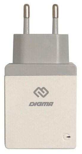 Сетевое зарядное устройство Digma DGWC-2U-3A-WG 2.1A+1A универсальное белый - фото №14