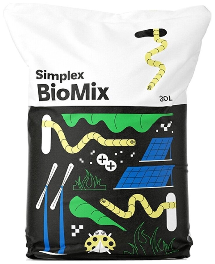 Универсальный питательный субстрат Simplex BioMix 30л - фотография № 4