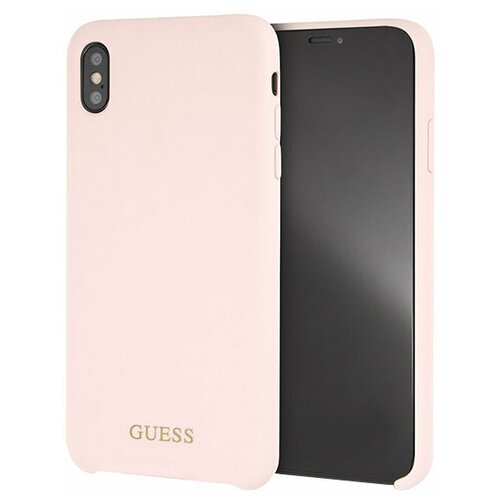 Чехол Guess Silicone для iPhone XS Max, Light Pink