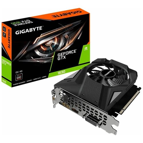 Видеокарта GigaByte GeForce GTX 1630 1815MHz PCI-E 4096Mb 12000MHz 128 bit HDMI DP DVI GV-N1630OC-4GD 1404000₽