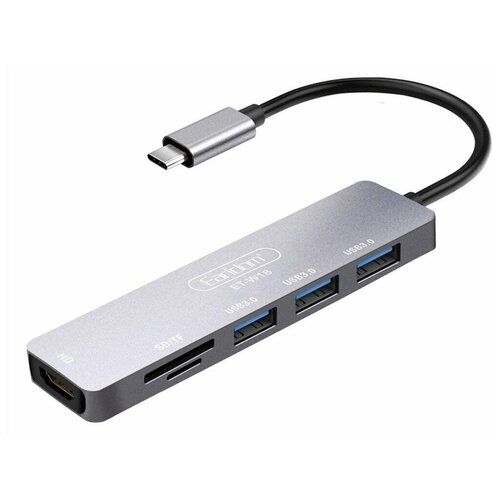 Аксессуар Earldom ET-W18 Type-C - HDMI 4K / Micro SD / SD / USB