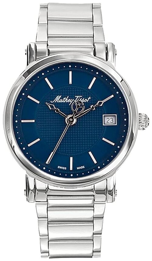 Наручные часы Mathey-Tissot City Швейцарские HB611251MABU, серебряный