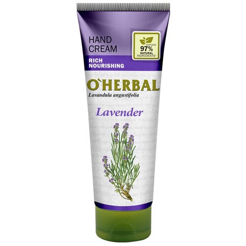 Обогащенный питательный крем для рук O HERBAL HAND CREAM лаванда 75мл