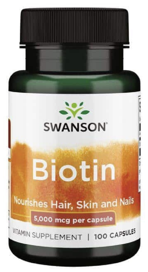 Витамин B Swanson Biotin 5000 mcg. 100 капс.