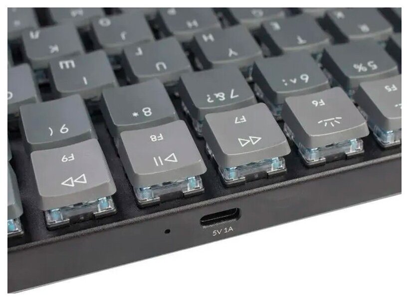 Беспроводная механическая ультратонкая клавиатура Keychron K7 с русской раскладкой 68 клавиши RGB подсветка Red Switch