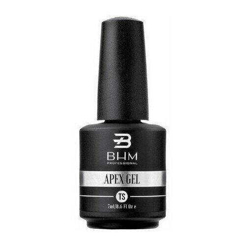 BHM Professional Верхнее покрытие Apex Gel Top без липкого слоя, прозрачный, 7 мл