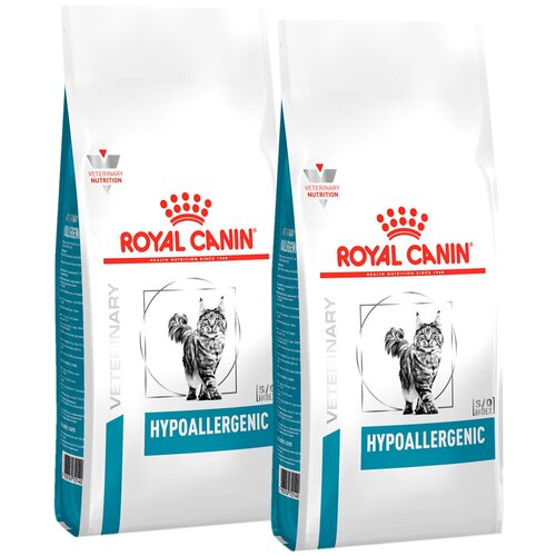 сухой корм для кошек royal canin hypoallergenic dr 25 feline при пищевой аллергии диетический субпродукты 500 г ROYAL CANIN HYPOALLERGENIC для взрослых кошек при пищевой аллергии (0,5 + 0,5 кг)