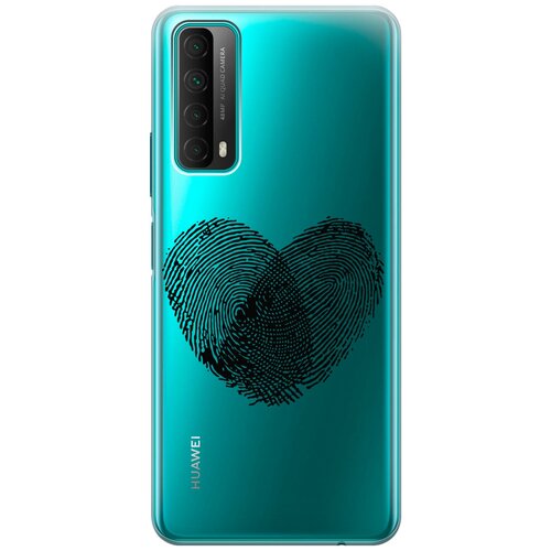 Силиконовый чехол с принтом Lovely Fingerprints для Huawei P Smart (2021) / Хуавей П Смарт (2021) силиконовый чехол с принтом bts stickers для huawei p smart 2021 хуавей п смарт 2021